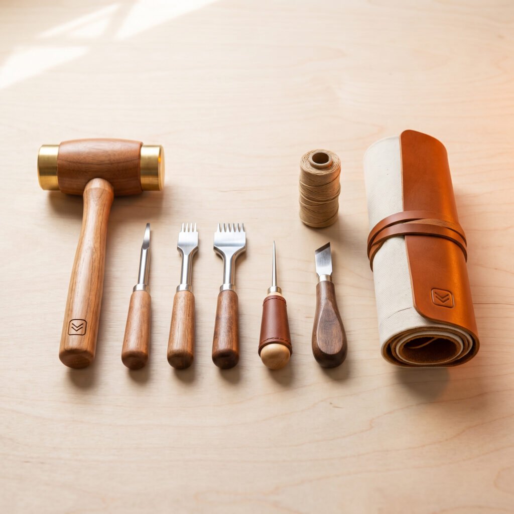 Leather Coaster Set Kit