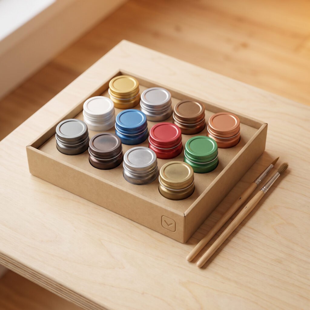 Metallic Enamel Paint Set