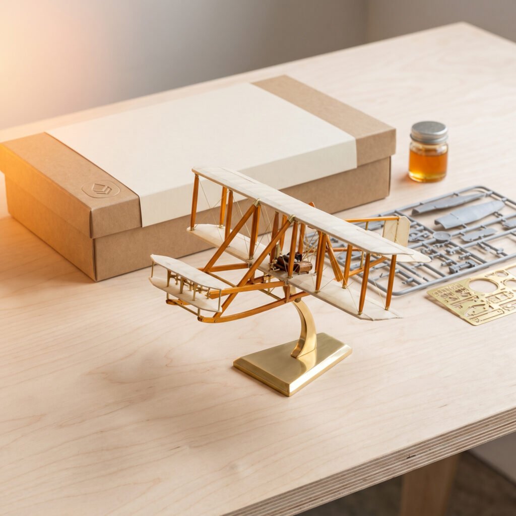 Vintage Biplane Model Kit