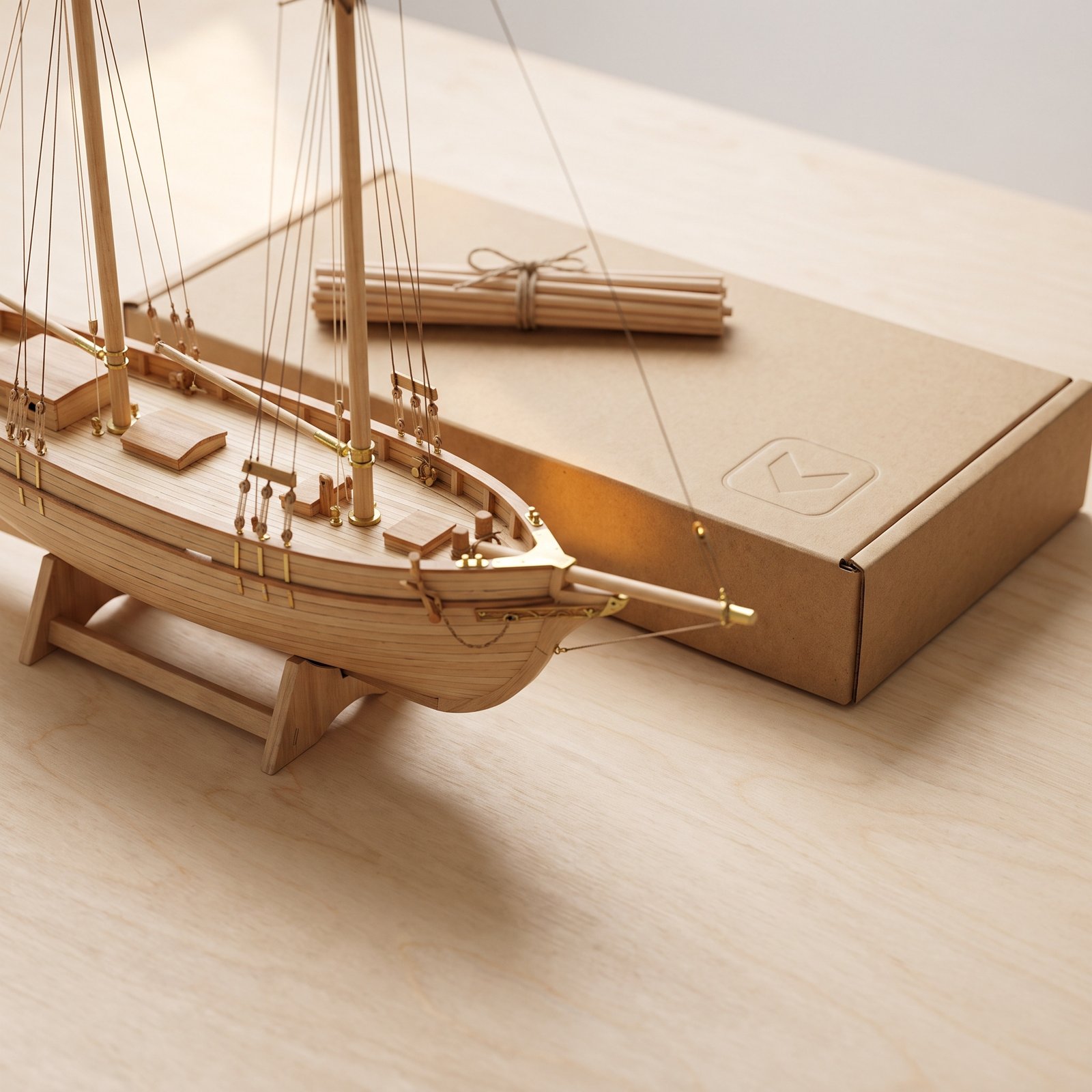 Wooden Tall Ship Model Kit